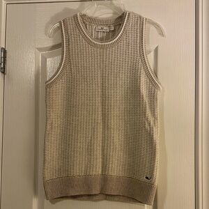 NWOT Vineyard Vines Beige Knit Sweater Vest